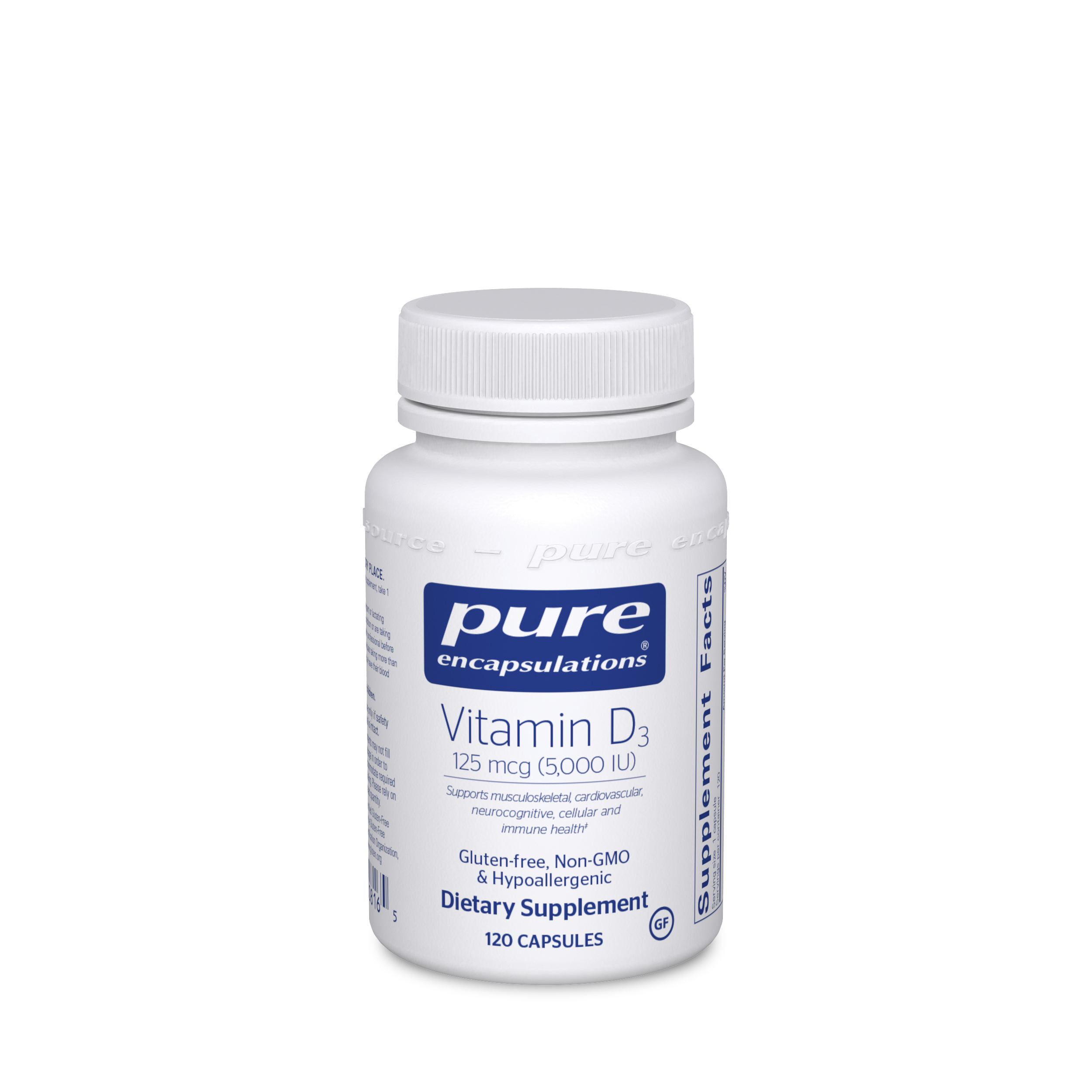 Vitamin D3 125 mcg (5,000 IU) 120's Puramint Compounding Pharmacy